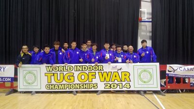 AU Students Won Medals in 2014 International Tug-of-War Championships